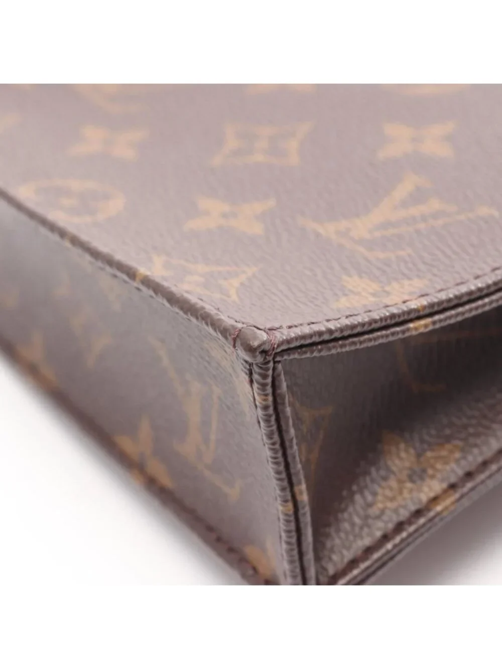 Louis Vuitton Handbag Petite Sac Plat 2-Way Canvas Leather